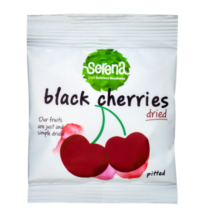 Dried 100% NATURAL black sweet pitted cherries-30g 