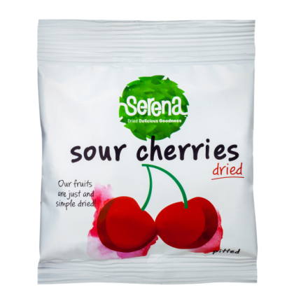 Dried 100% NATURAL sour pitted cherries-30g