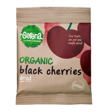 Dried ORGANIC black sweet pittes cherries-30g
