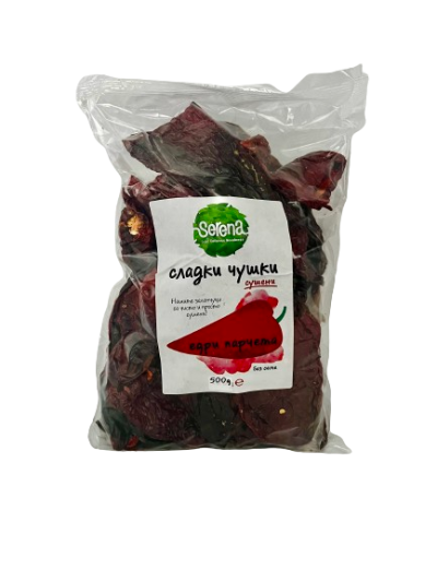 Sweet peppers, large pieces, dried, 100% Natural , WITHOUT SEED,500 g