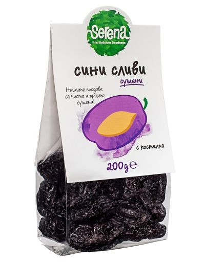 Dried 100% NATURAL prunes with pits-200g