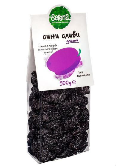 Dried 100% NATURAL pitted prunes-500g