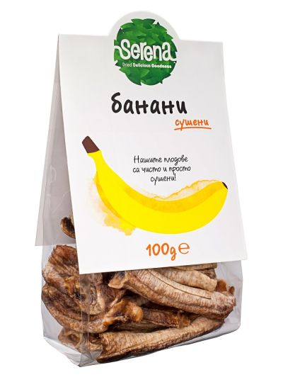Банани, сушени, 100% Натурални,  100 g