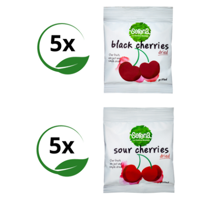 5+ 5  black cherry and sour cherries
